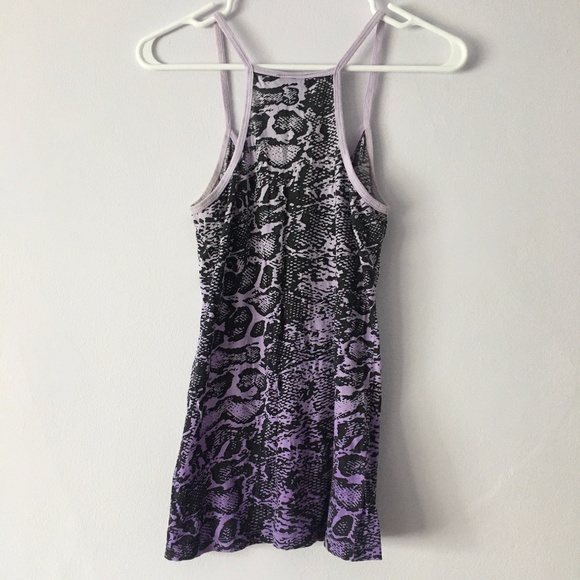 Wet Seal Purple Gradient Reptile Print Tank S - Picture 5 of 10